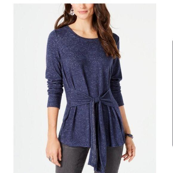 Style & Co Tie-Front Tunic - Picture 1 of 2